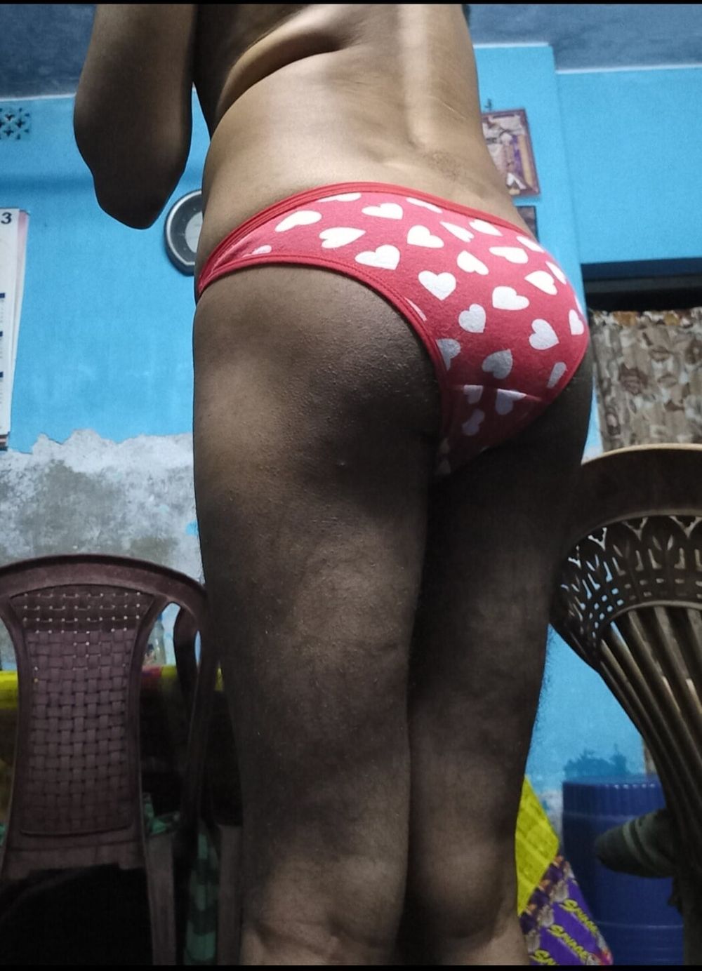 Young indian boy wearing bra and panties #6