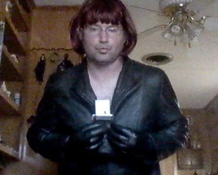 Jenna smoking in leather #30