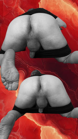 Hairy Oldie 74 - Pic- Art- - Red- Black- White 2