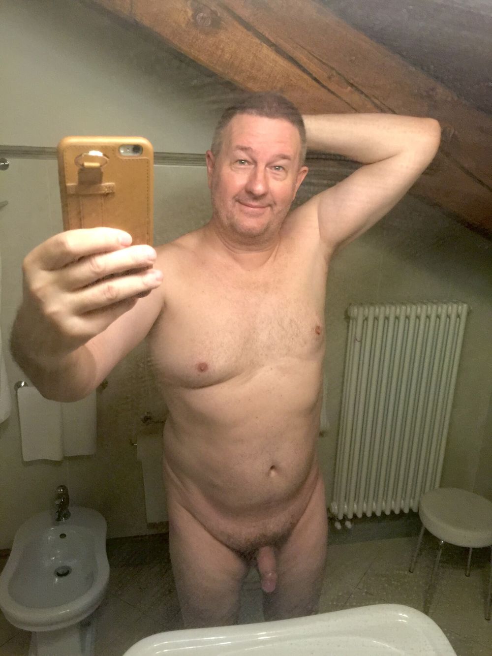 Cool daddy naked in the mirror #9