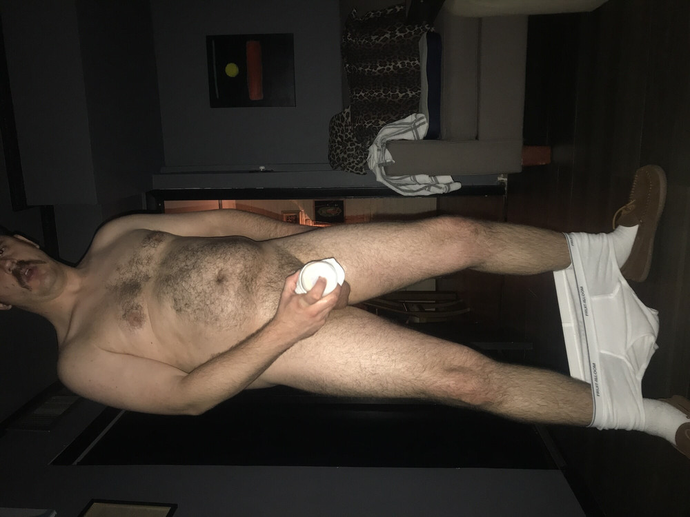 Horny Hairy Naked Briefs and Socks #20