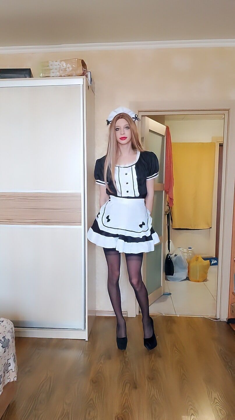 Vladasexytrans sexy sissy maid #2