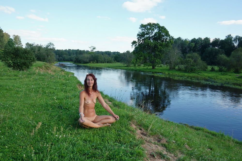 Nude on the beach Derzha-river #23