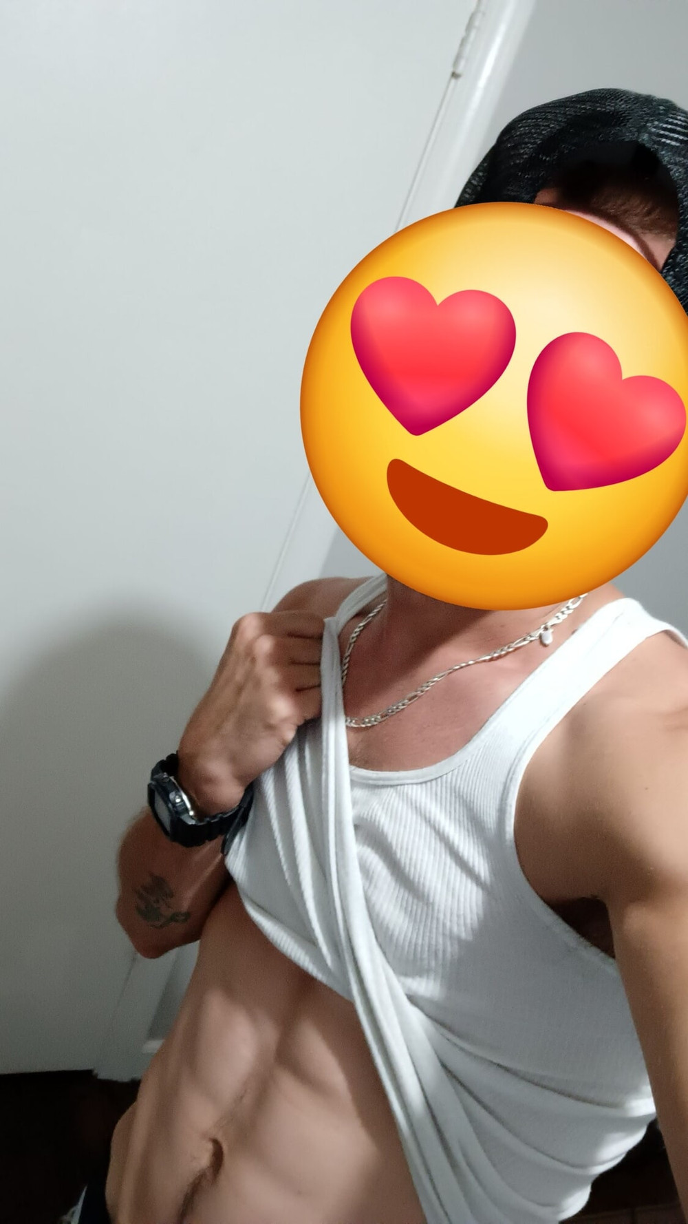 Stroking my big cock #8