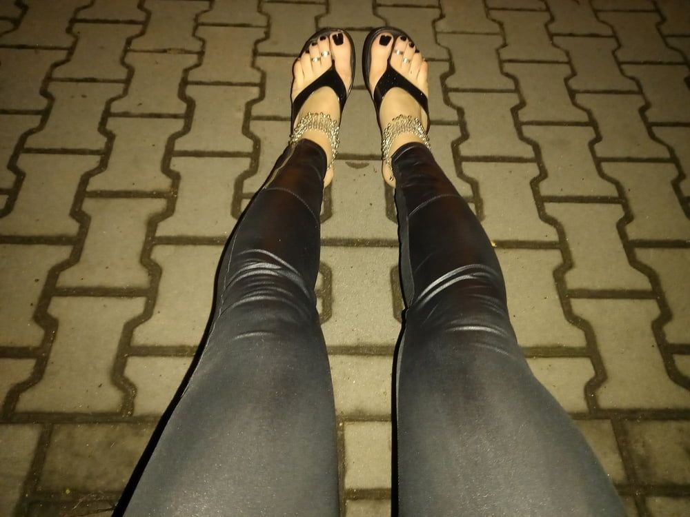 sexy feet and latex flip flops #29