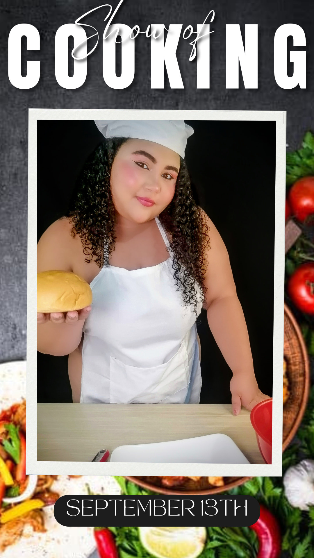 My big cooking show on September 13 