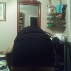 Black short skirt 