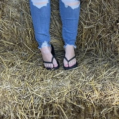 Feet in sandals