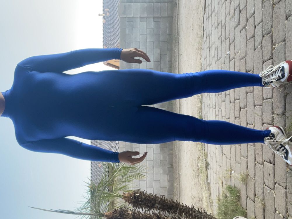 Blue Lycra Spandex Suit  #18