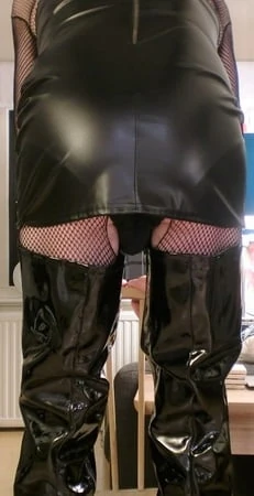 more pictures of a pvc crossdresser         