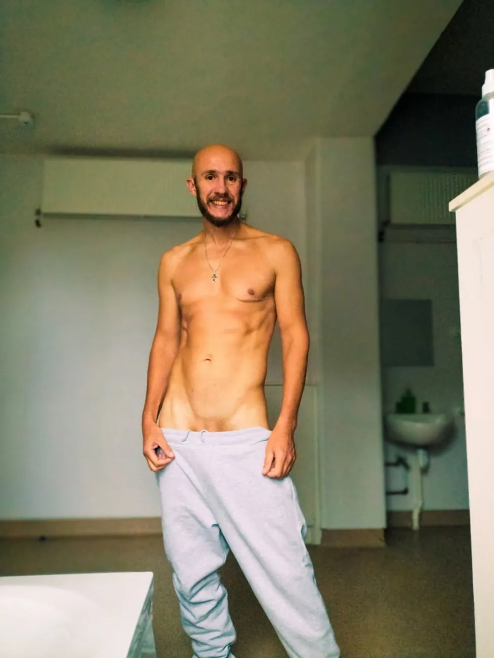 Skinny guy posing #3