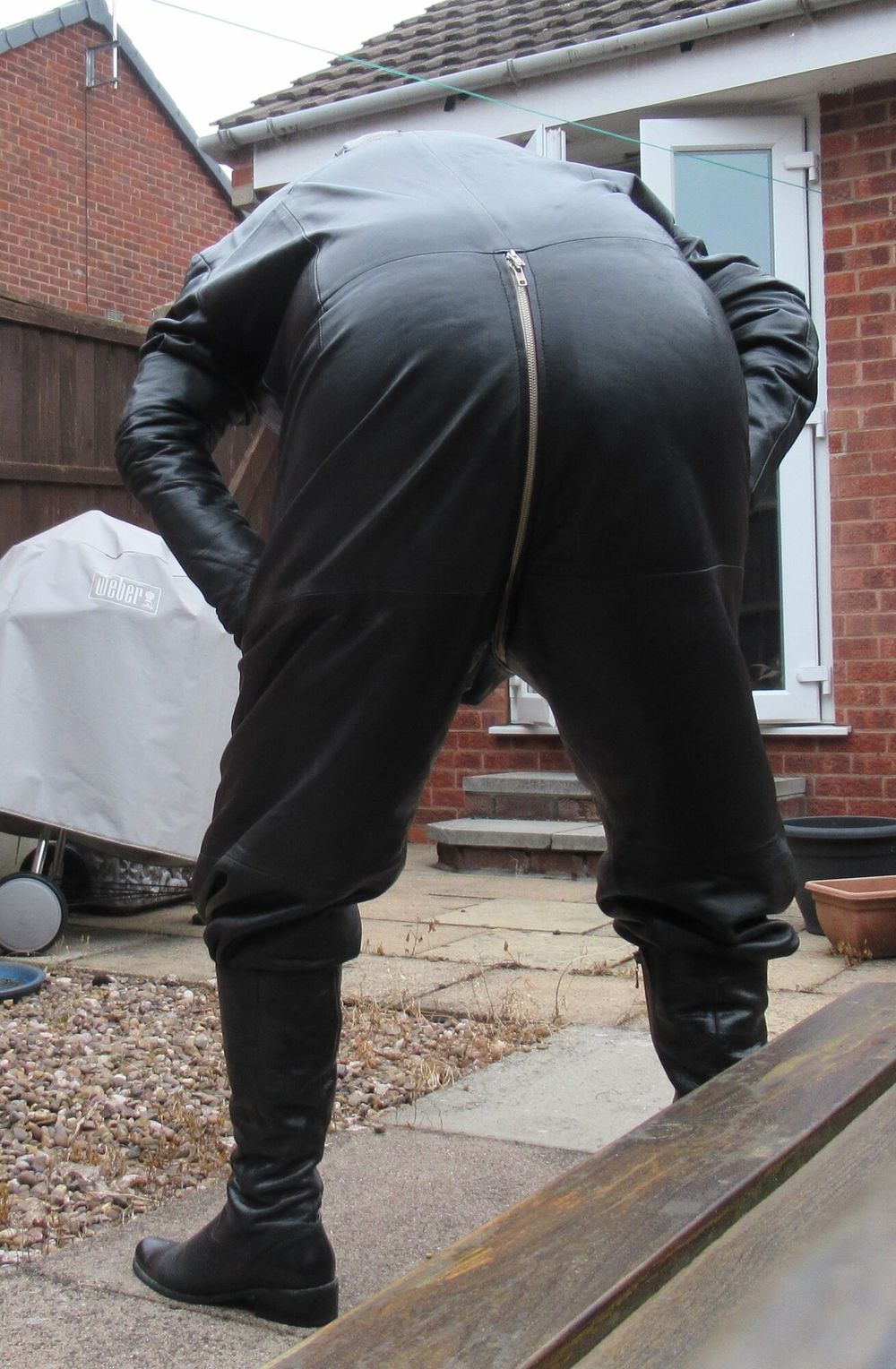 Full leather with hood #6