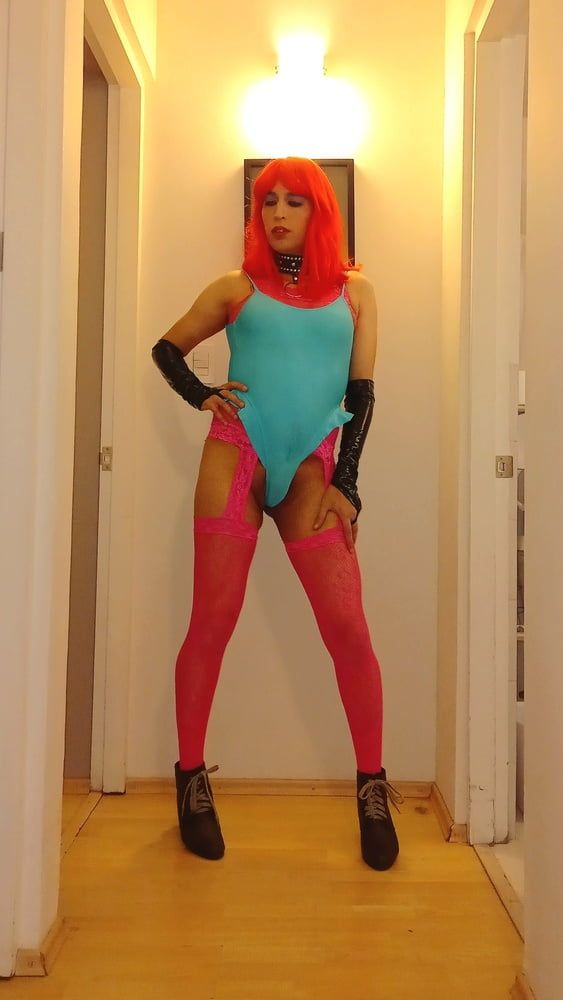 Redhead and catsuit #3