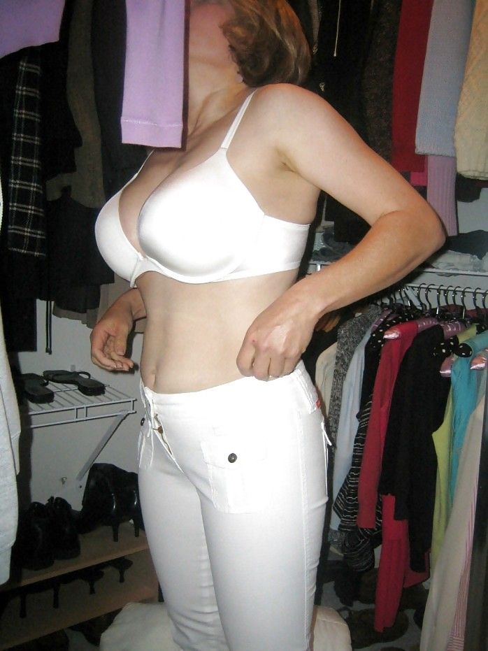 MarieRocks 50+ White Panties Thong Bra #3