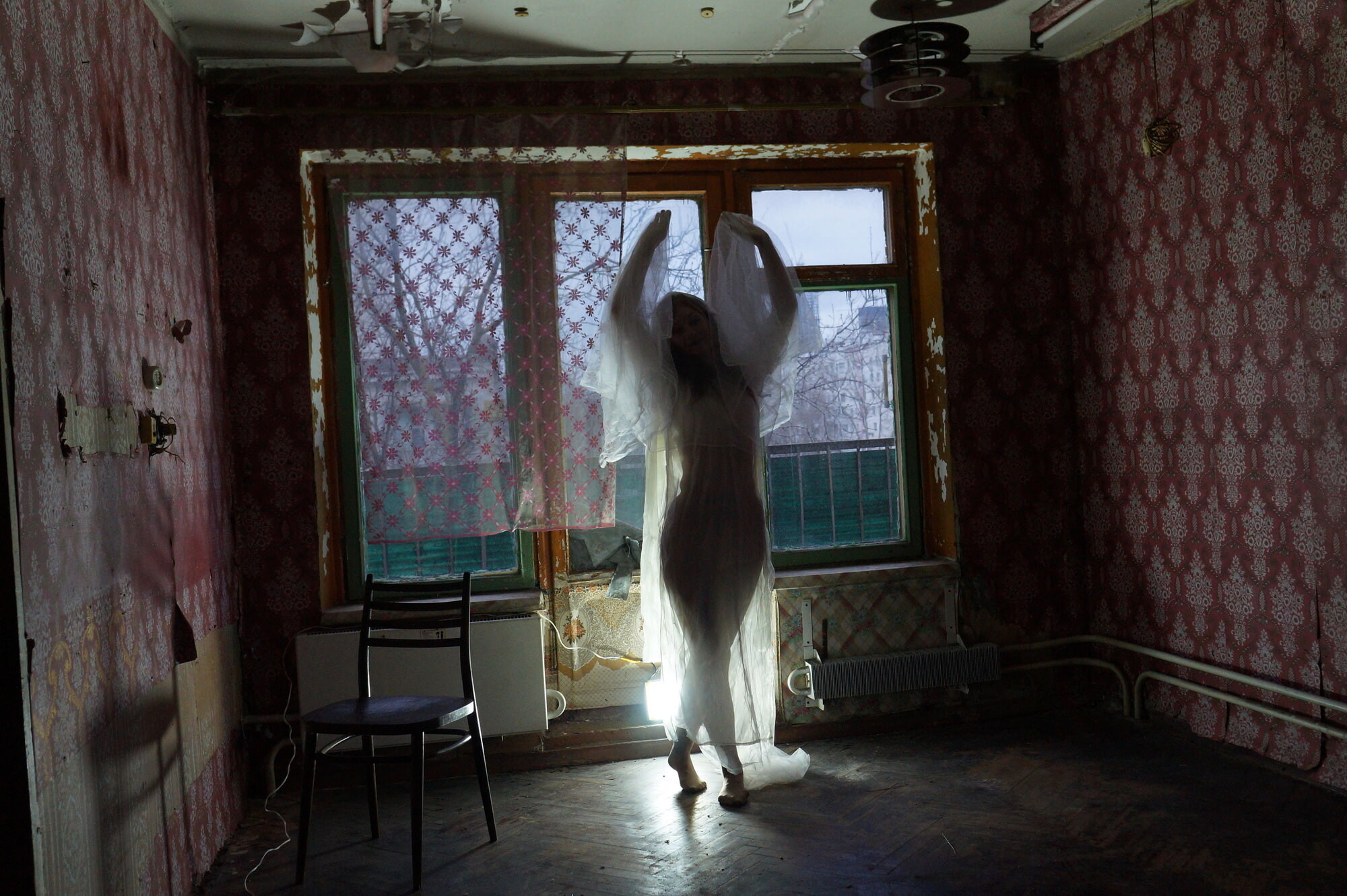 Ghost in a-maj in abandoned House #49