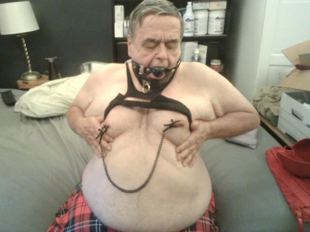 nipple clamps, ball gag and collar as ordered #47