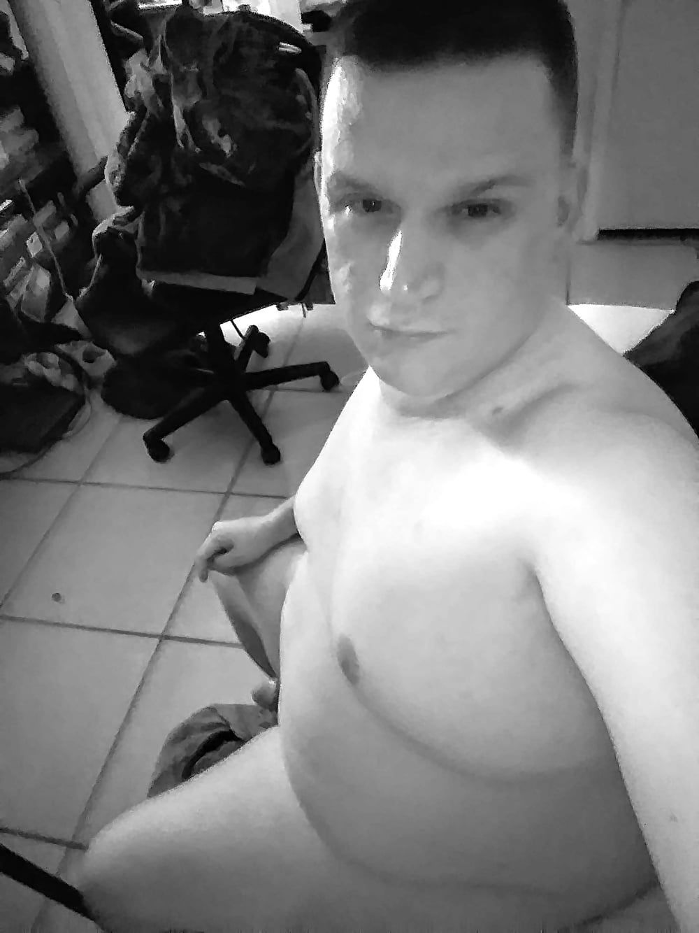 Jacob - Gay Chub Cub - B&amp;W #4