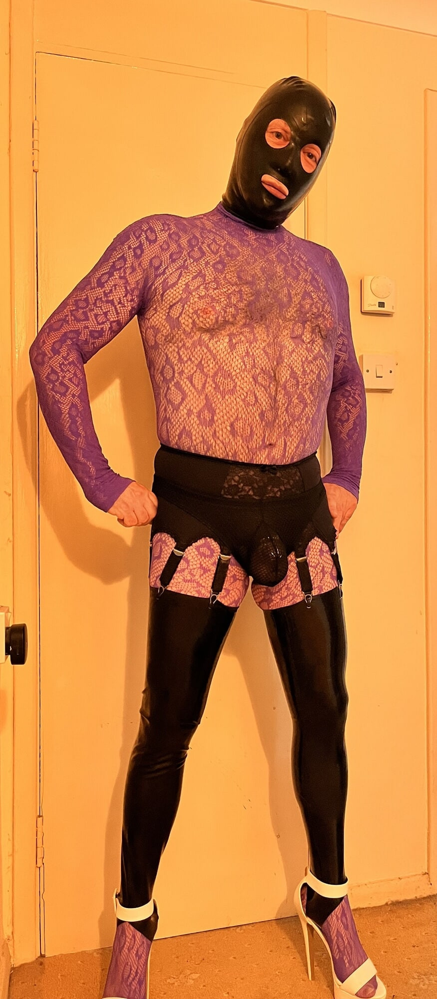 Body stocking, latex & chastity