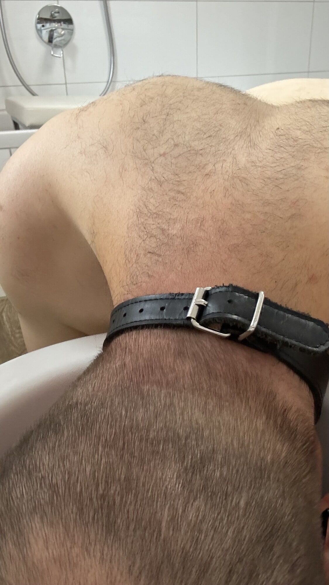 Slave pig has to clean toilet with his tongue #4