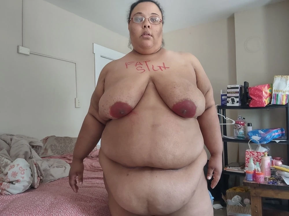 Humiliated SSBBW Slut Jessica Jones colors in huge areolas #7