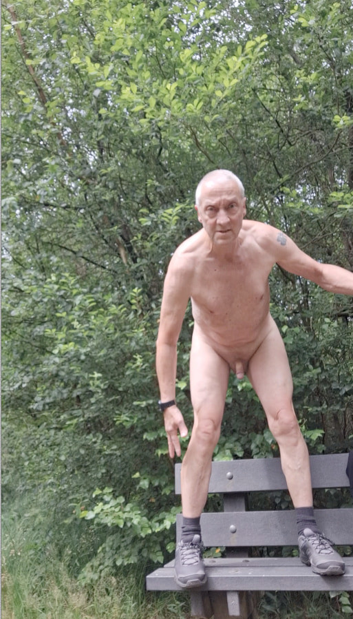 grandpa exhibitionist public outdoor woods naked cruising #10