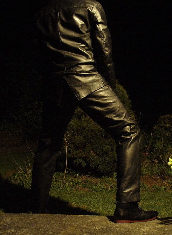 Leather Master outdoors at night #16