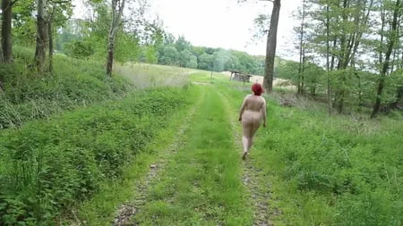 hiking all naked         