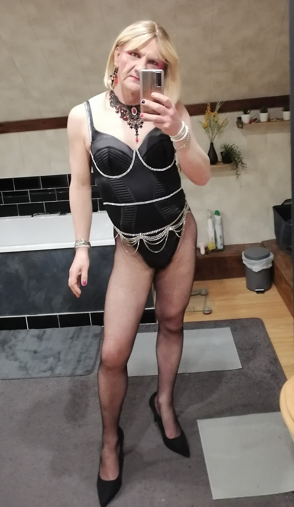 Black bodysuit Sissy Dee Dee #8