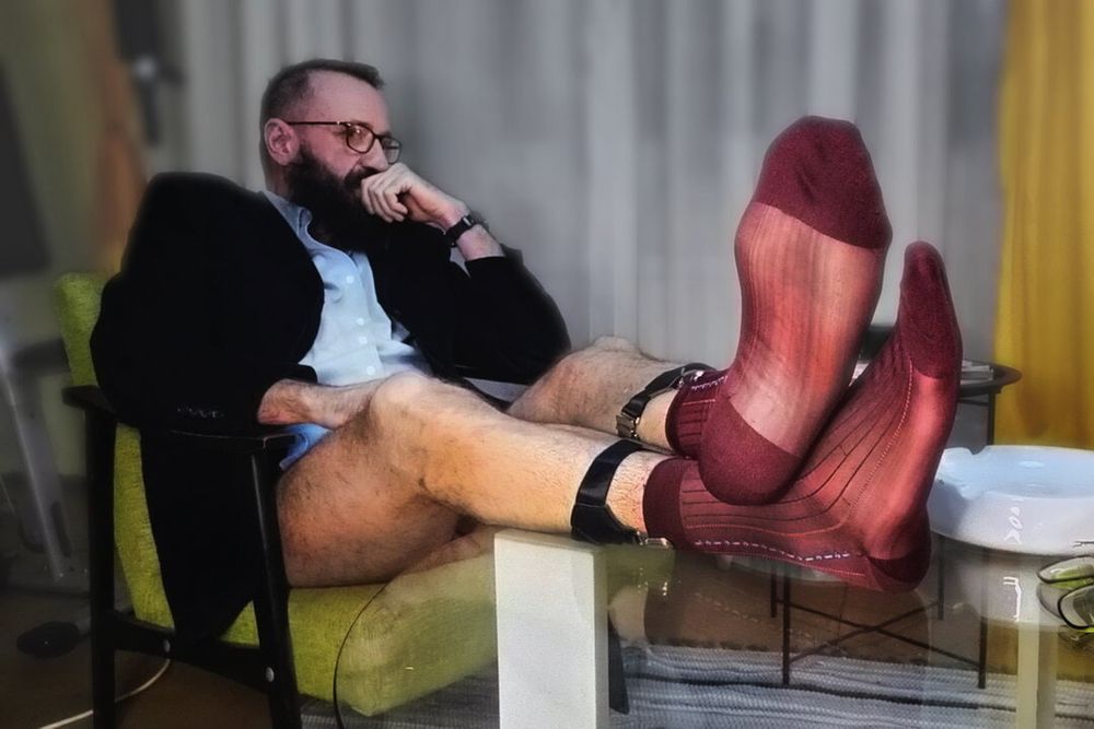 Daddy in sheer socks #7