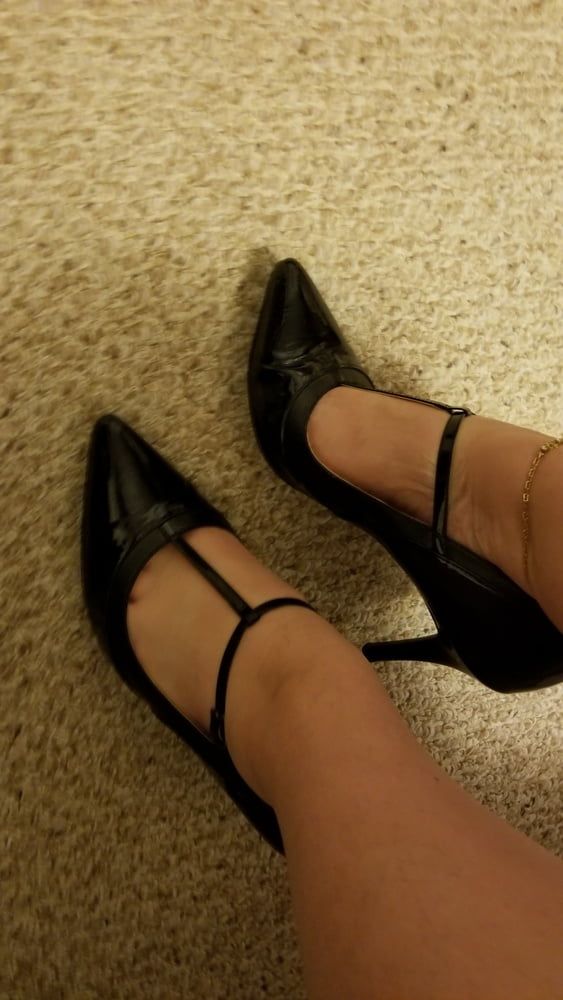 Playing in my shoe closet pretty feet heels flats milf  wife #50