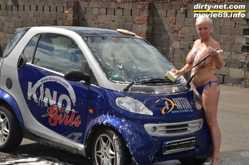 Jill Summer at the carwash in a bikini and topless #34