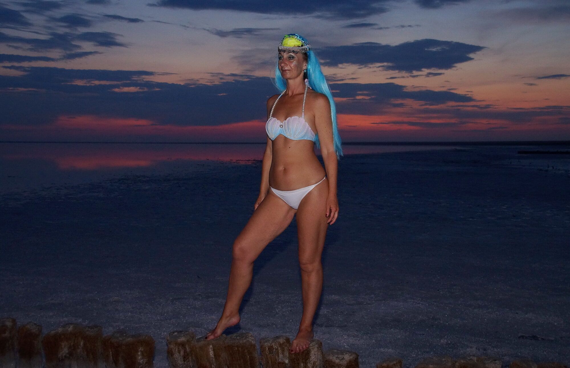 Bikini on Sunset Background #19