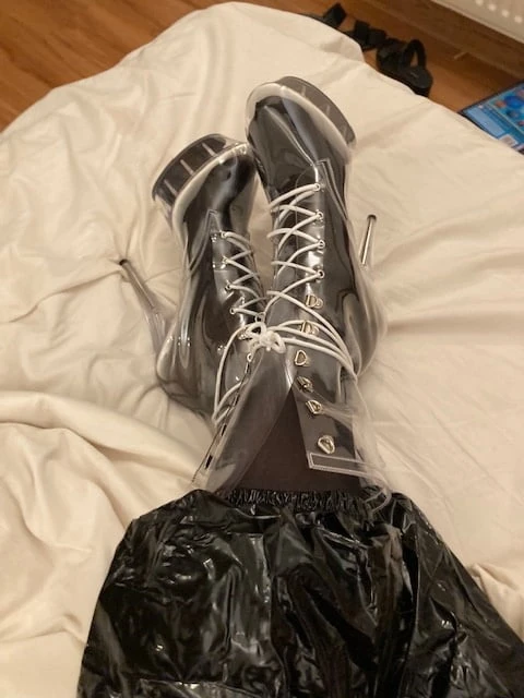 Black and transparent PVC #7