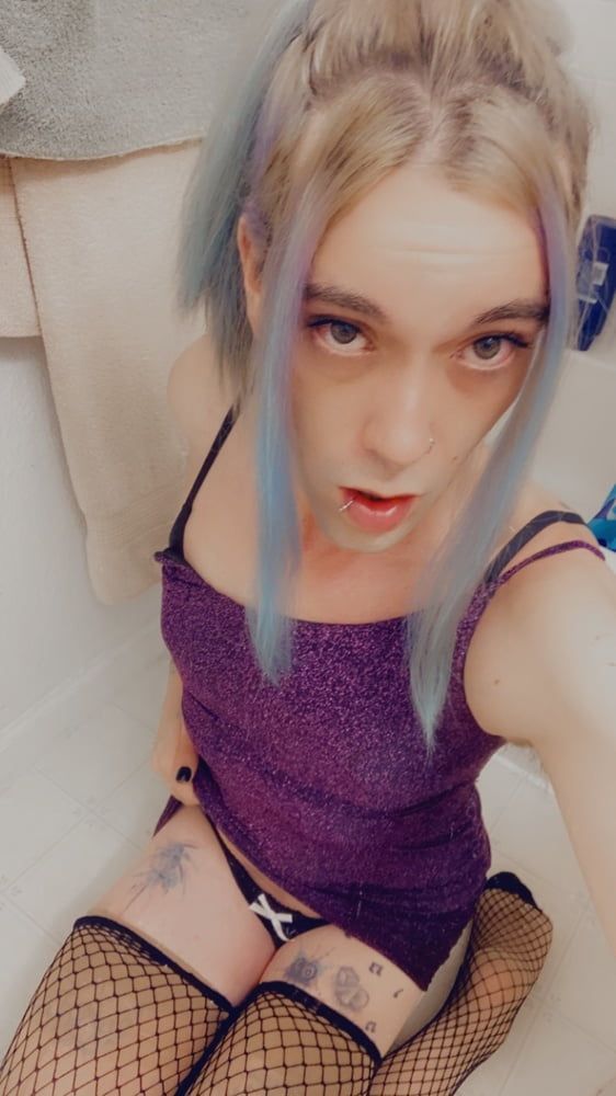 Hot Purple Minidress Slut #25