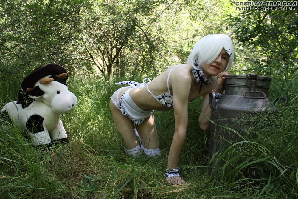  Crossdress trap cow in the wild #5