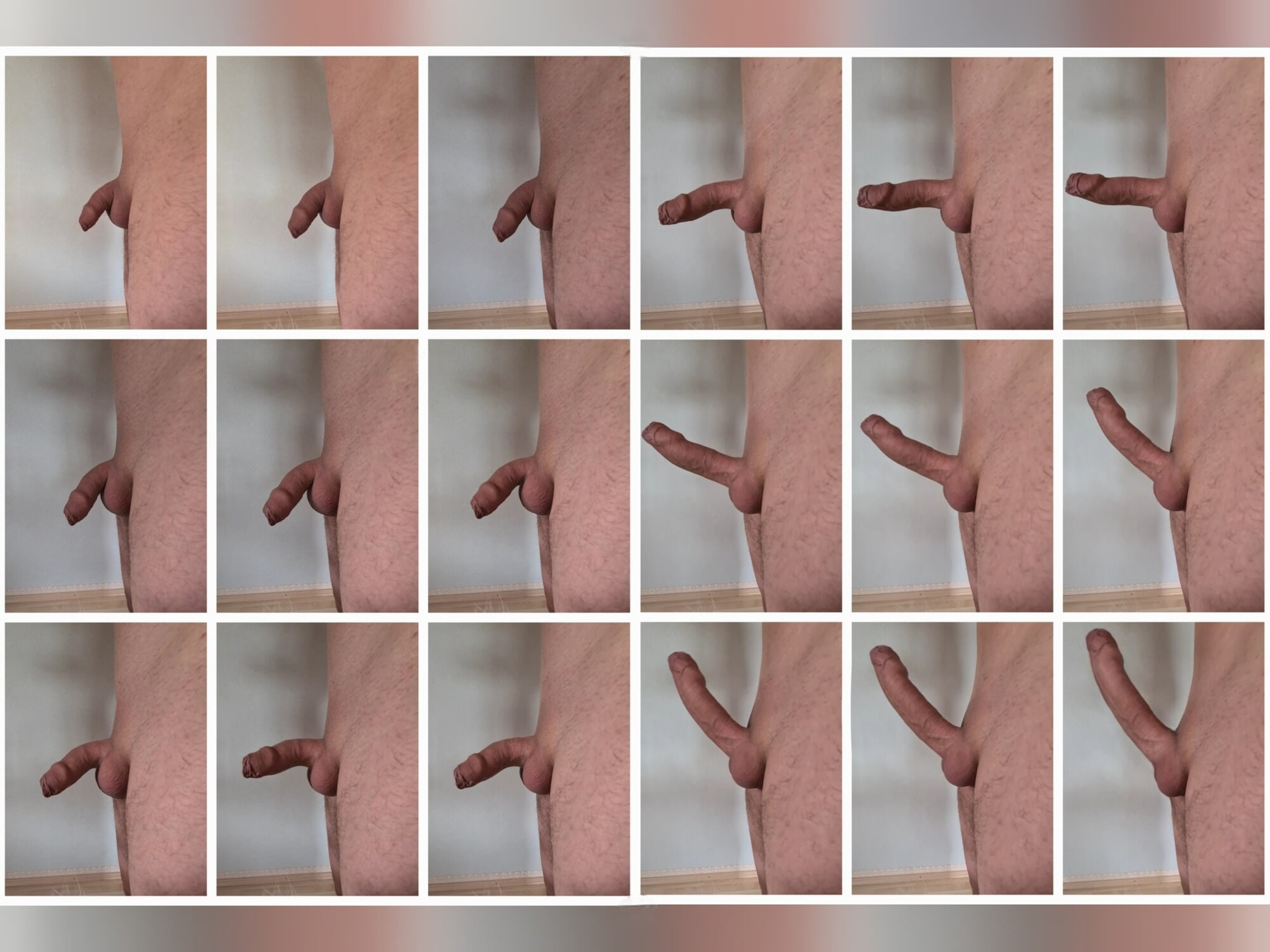 Become hard - flaccid to errect 