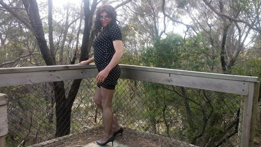 Crossdress Road trip- out on the boardwalk #4