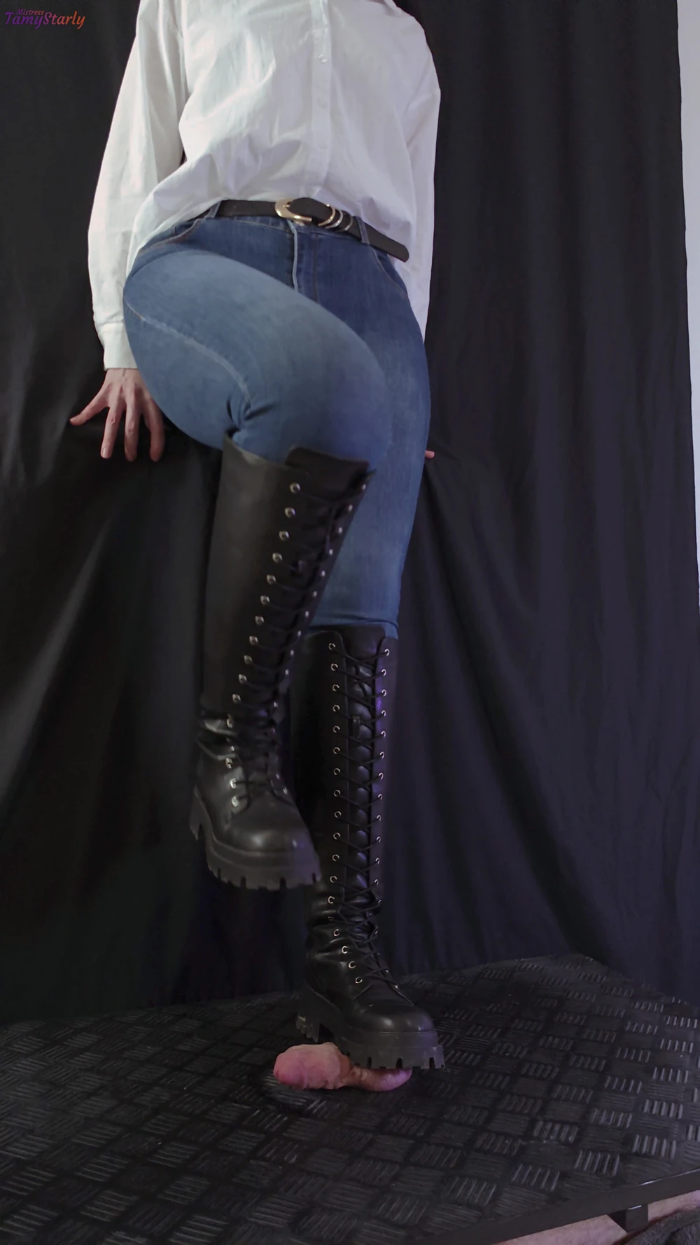 Stomping Your Cock and Balls in my Military High Combat Boot #12