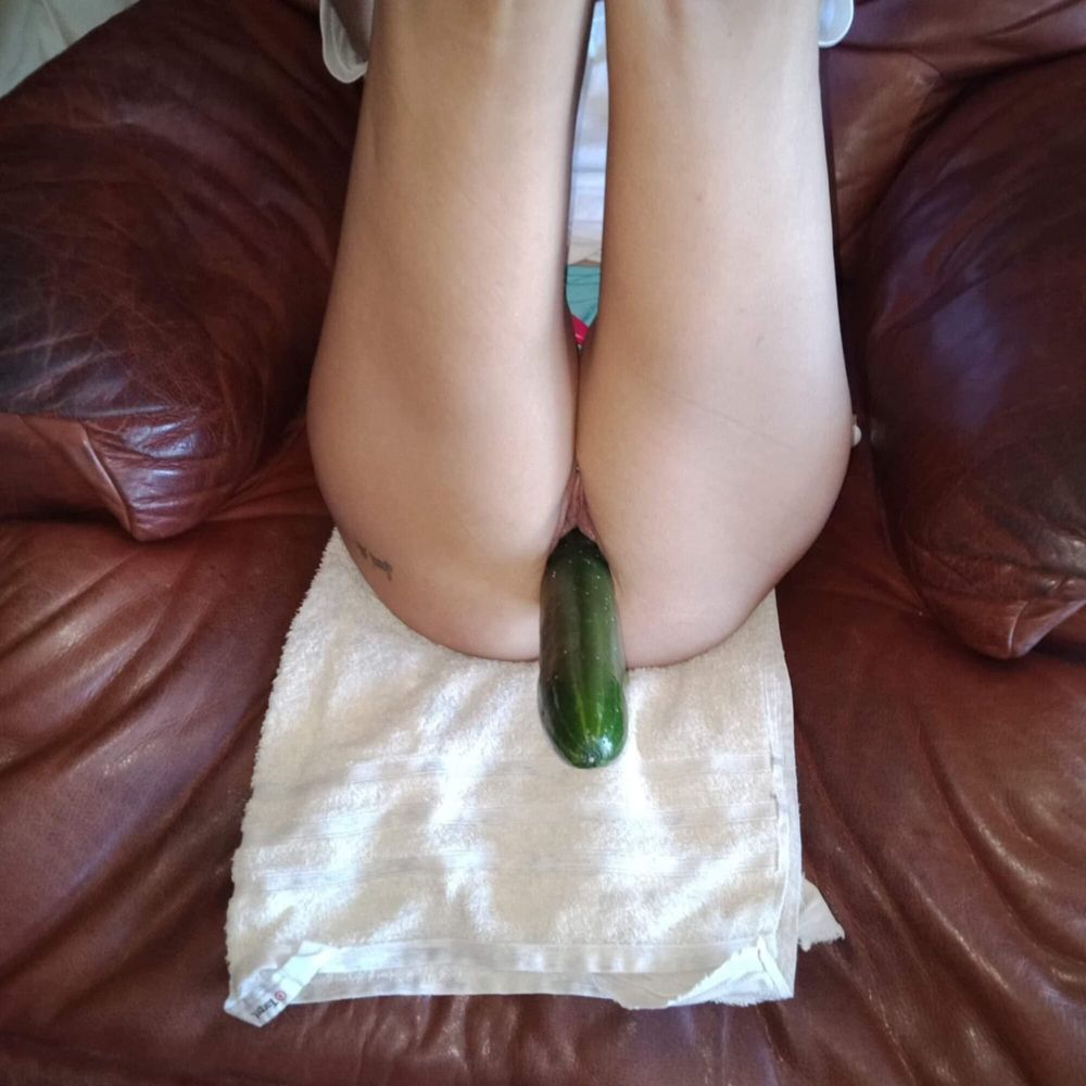 Fucking myself with a cucumber  #5