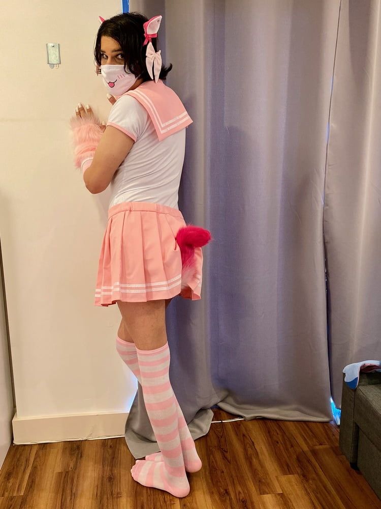 Pink Seifuku Catgirl #22