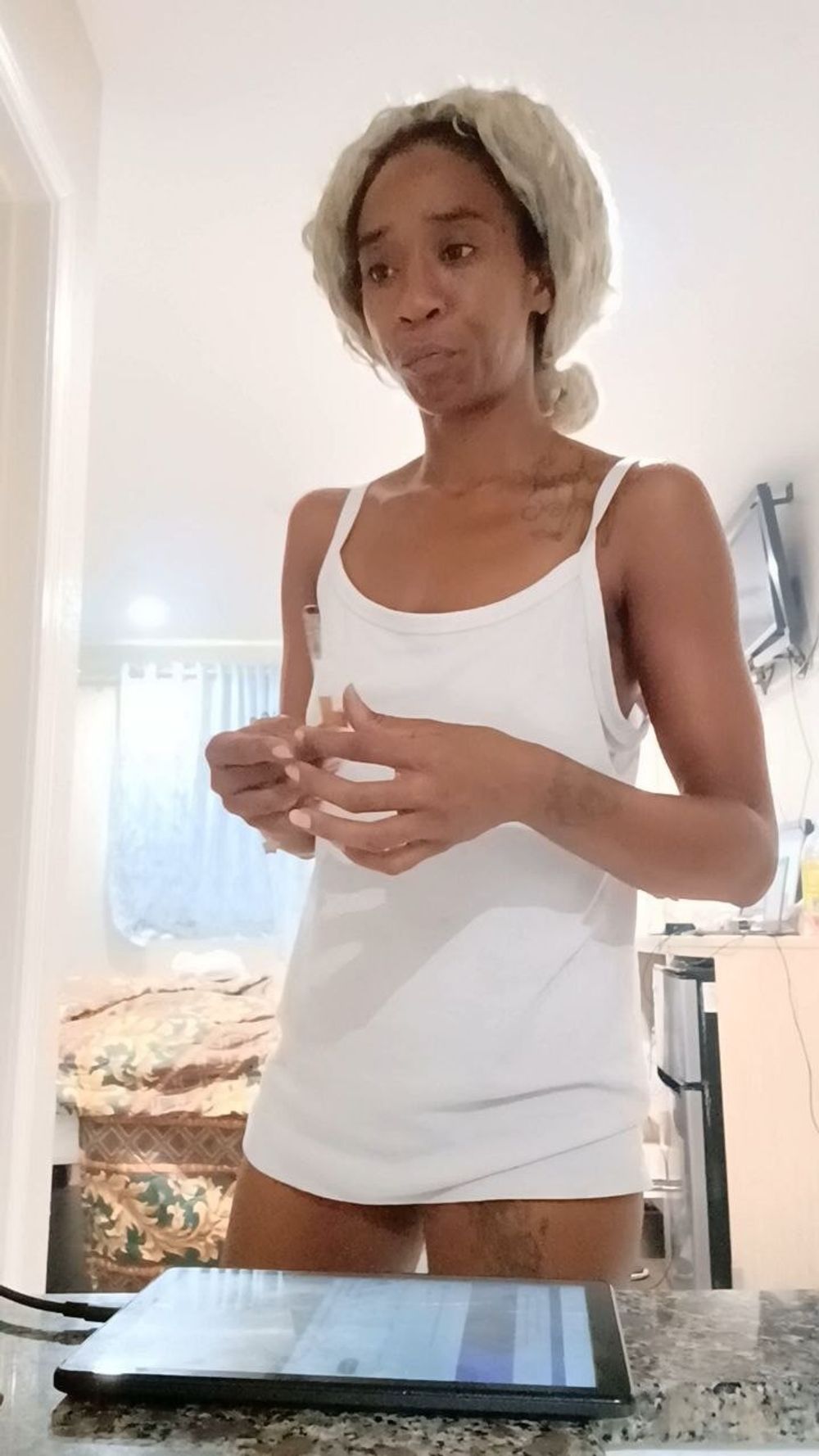 Homemade Amatuer Light Skinned Ebony Milf #14