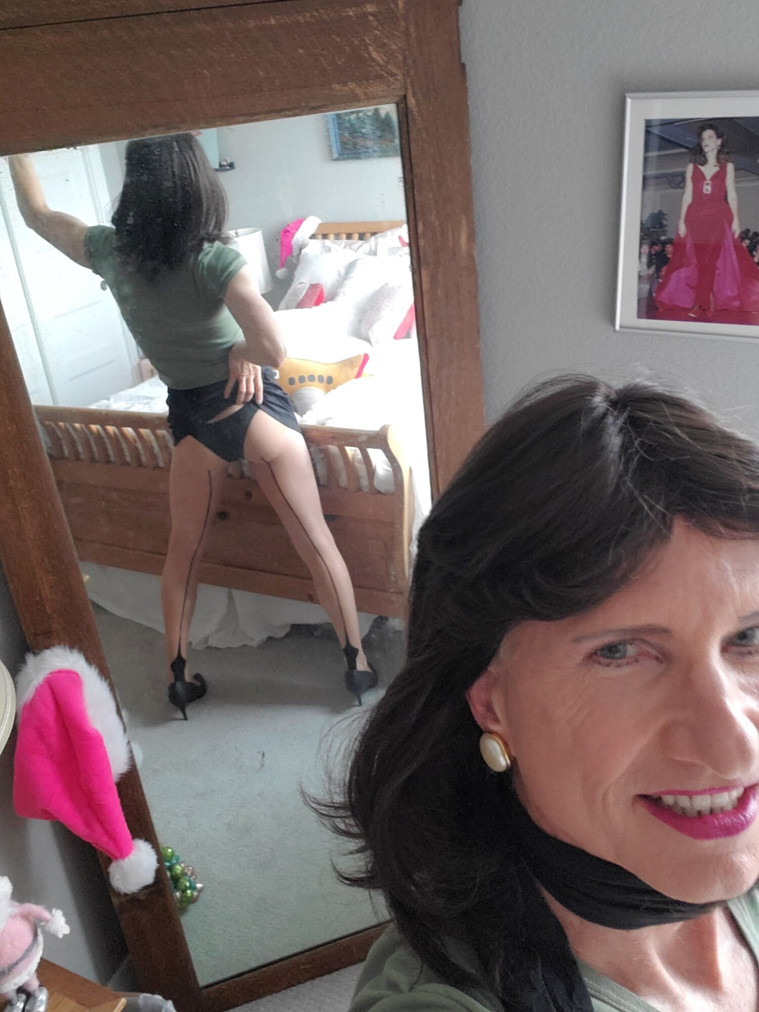 Black mini skirt #14