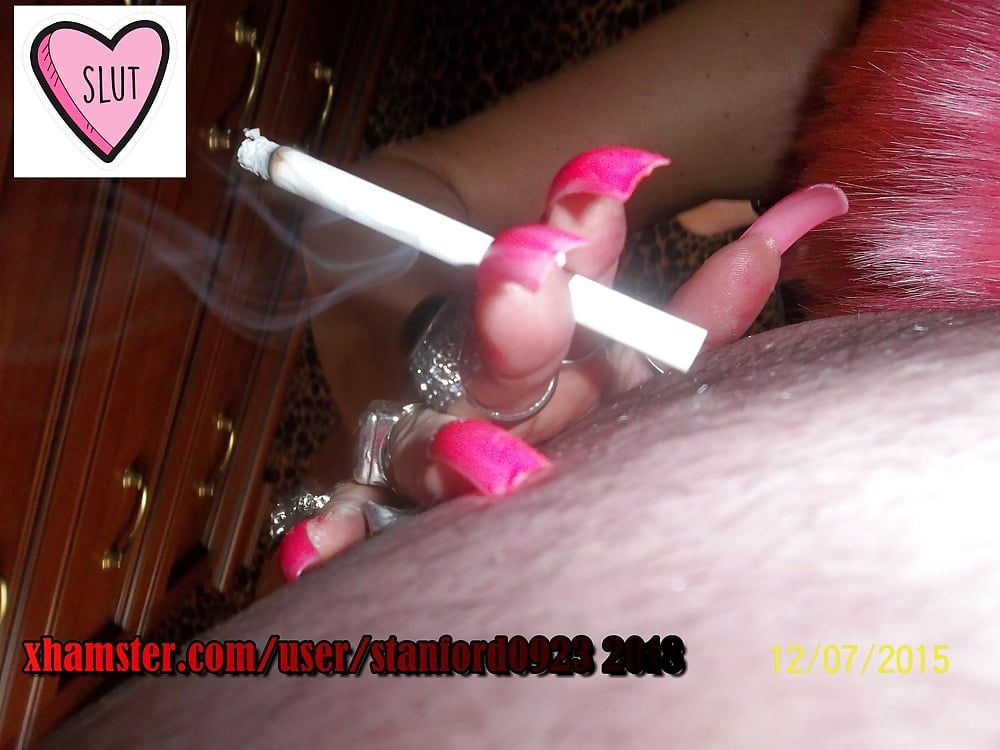 LONG NAILS SMOKING SLUT #49