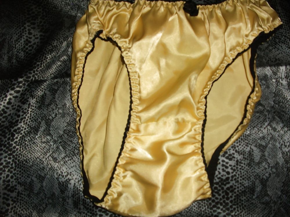 A selection of my wife's silky satin panties #20