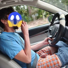 Riding with cock out