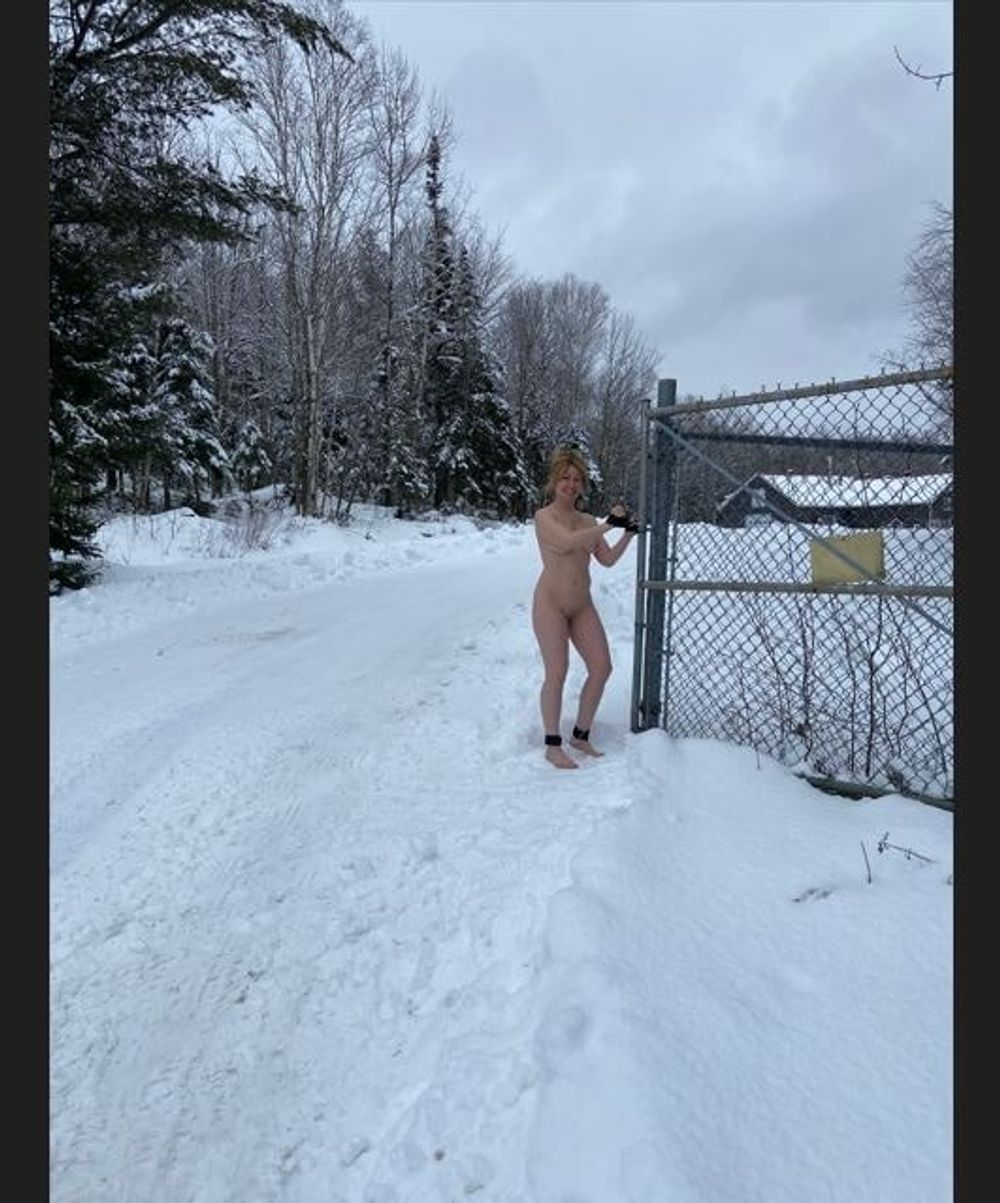 winter naked slave #3