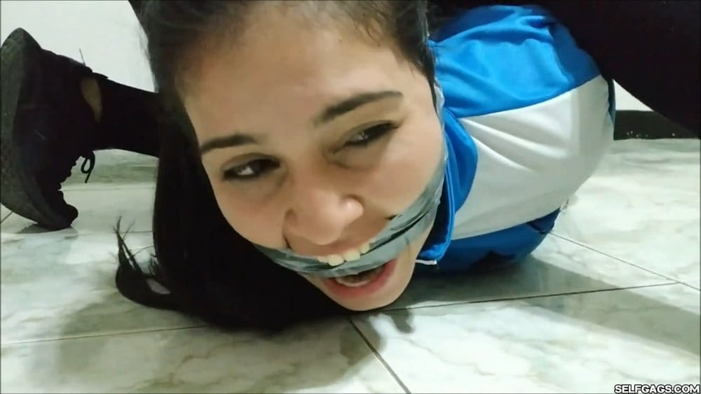 Jogger Gagged With Sweaty Socks After Her Run! - Selfgags #6