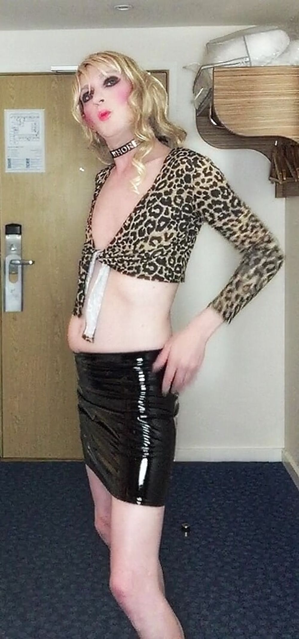 Sissy in leopard print top #26