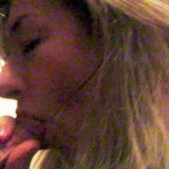 her first blowjob in the evening