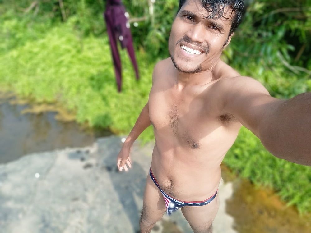 Hot photos shoot in river side bathing time  #25